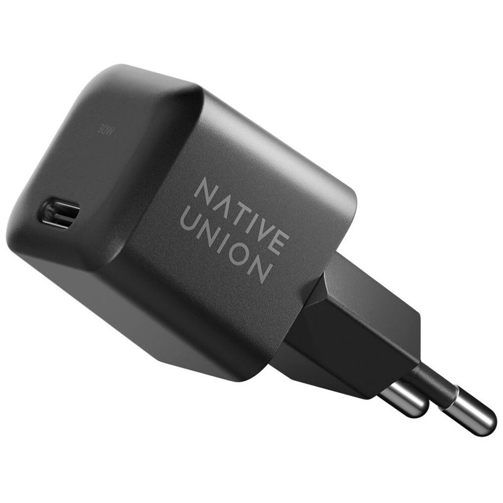 Зарядное устройство Native Union Fast Gan Charger (FAST30-CC-BKCOS-EU), цвет чёрный