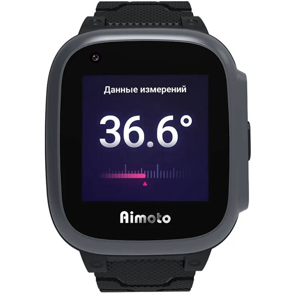 Детские смарт-часы Aimoto Integra 4G черные - фото 1