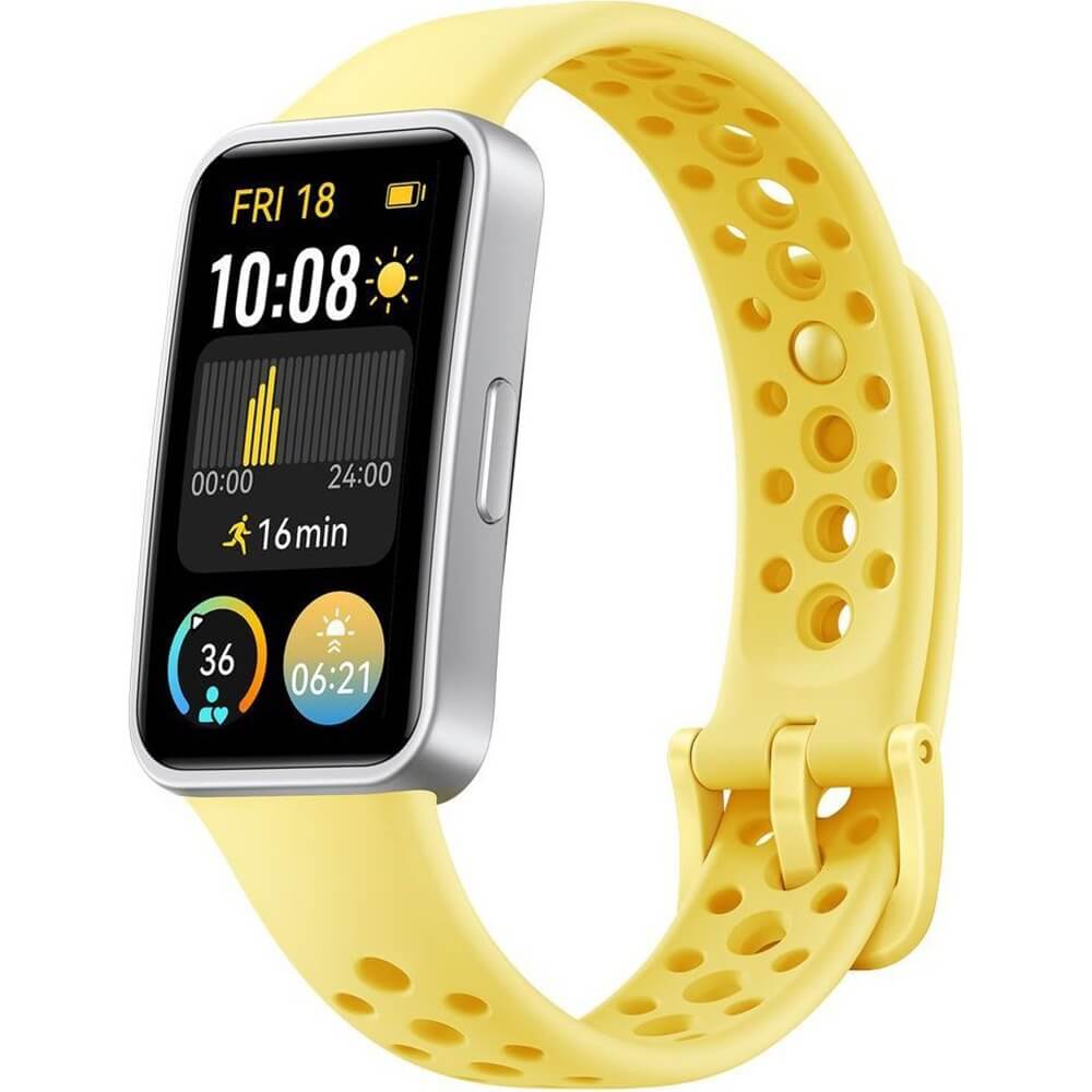Фитнес-браслет Huawei Band 9 жёлтый (55020BYJ), цвет серебристый