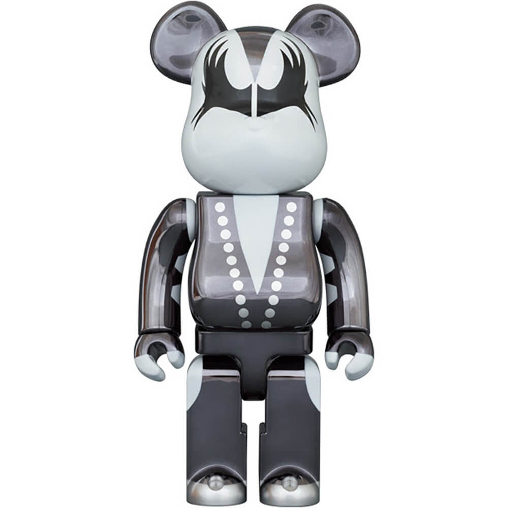 Фигура Bearbrick Medicom Toy Kiss The Demon Chrome 1000%