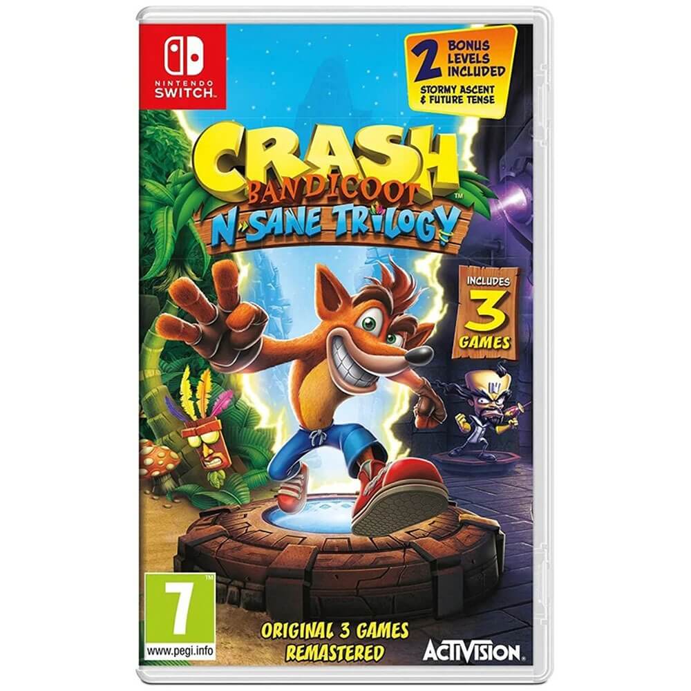Nintendo Crash Bandicoot N. Sane Trilogy Includes 2 Bonus Levels, английская версия