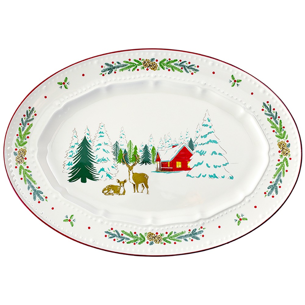 Сервировочное блюдо Tkano New Year Essential Nordic winter TK25-NY_SRV0001