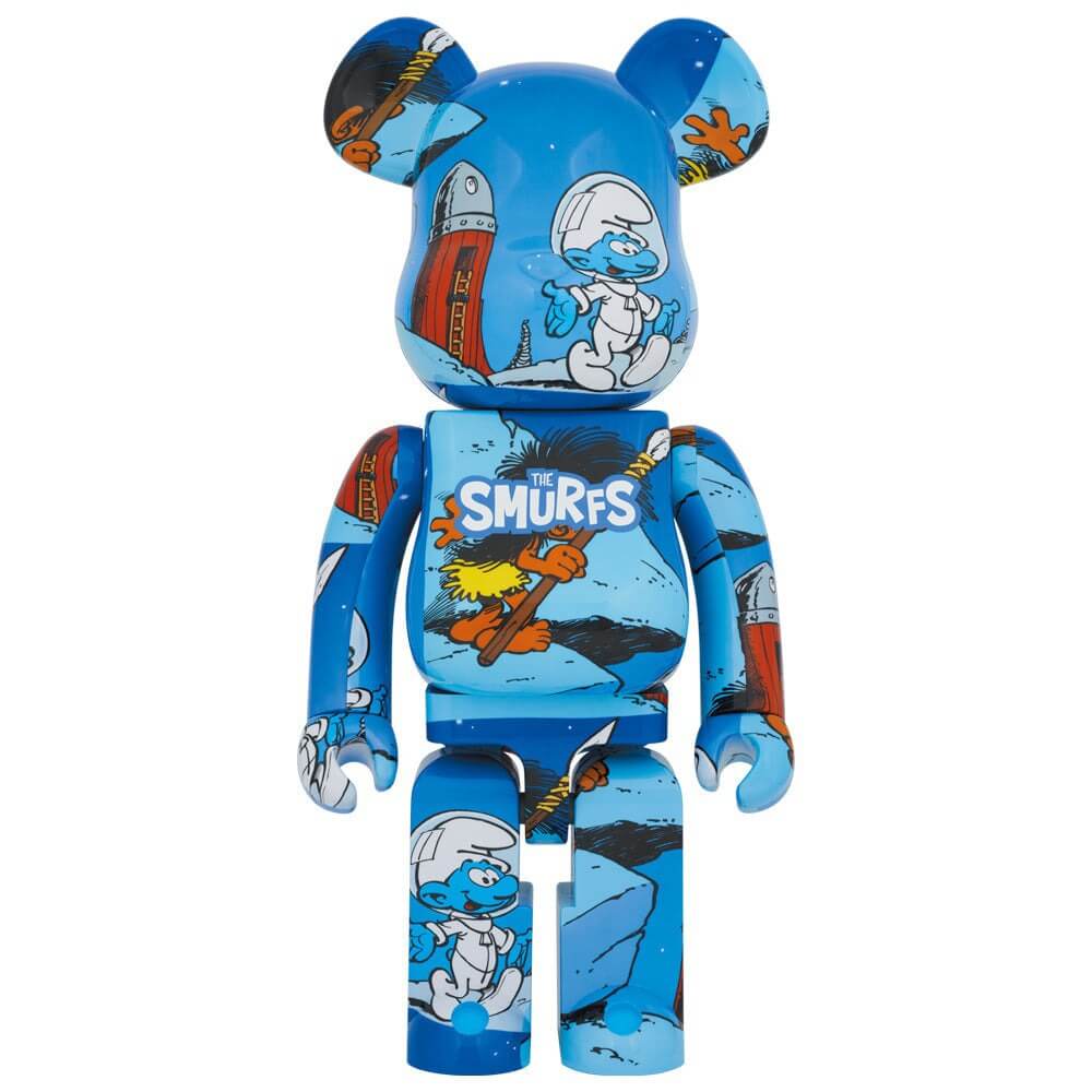 Фигура Bearbrick Medicom Toy The Smurfs The Astrosmurf 1000%