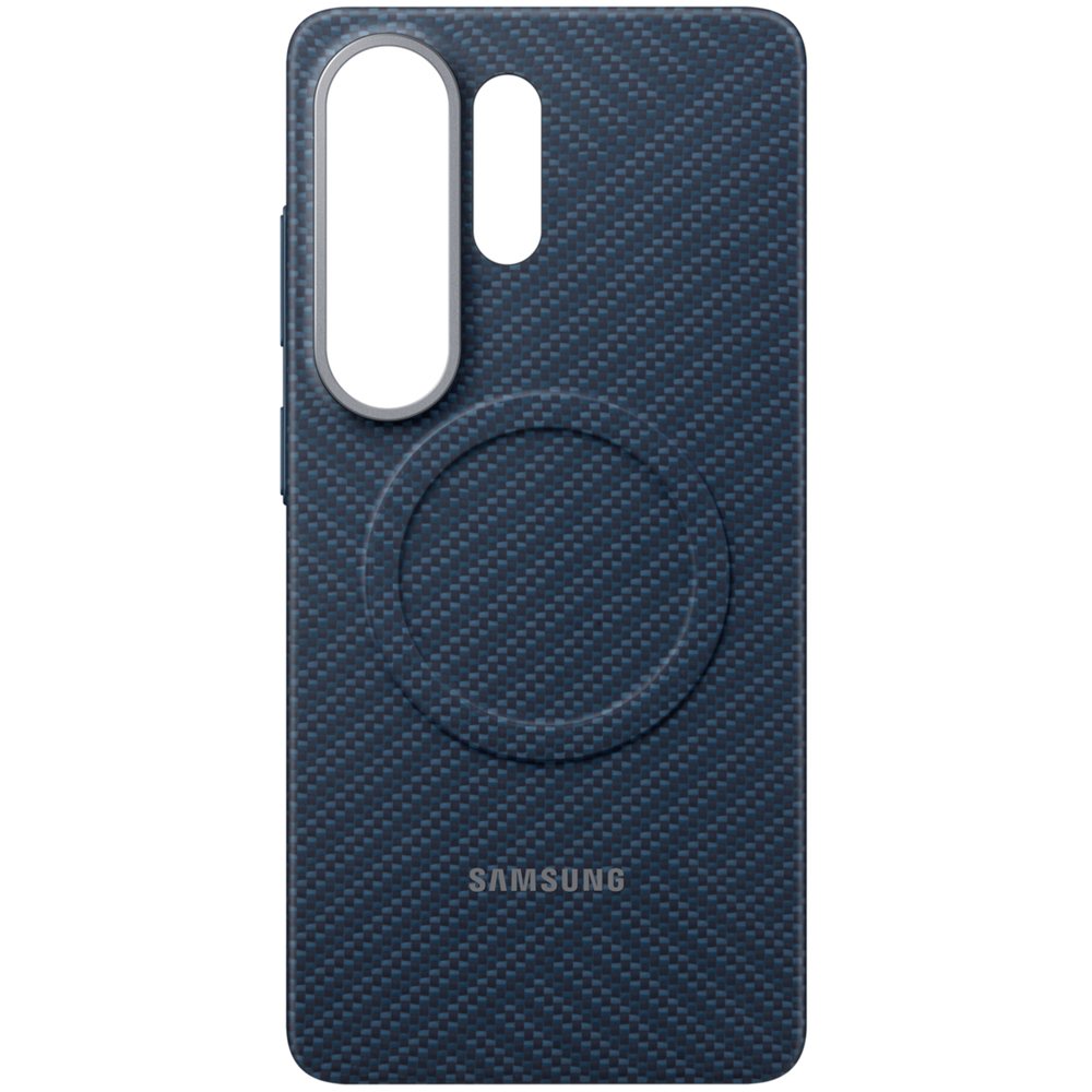 Чехол Samsung Carbon Magnet Case для Galaxy S26 Ultra тёмно-синий