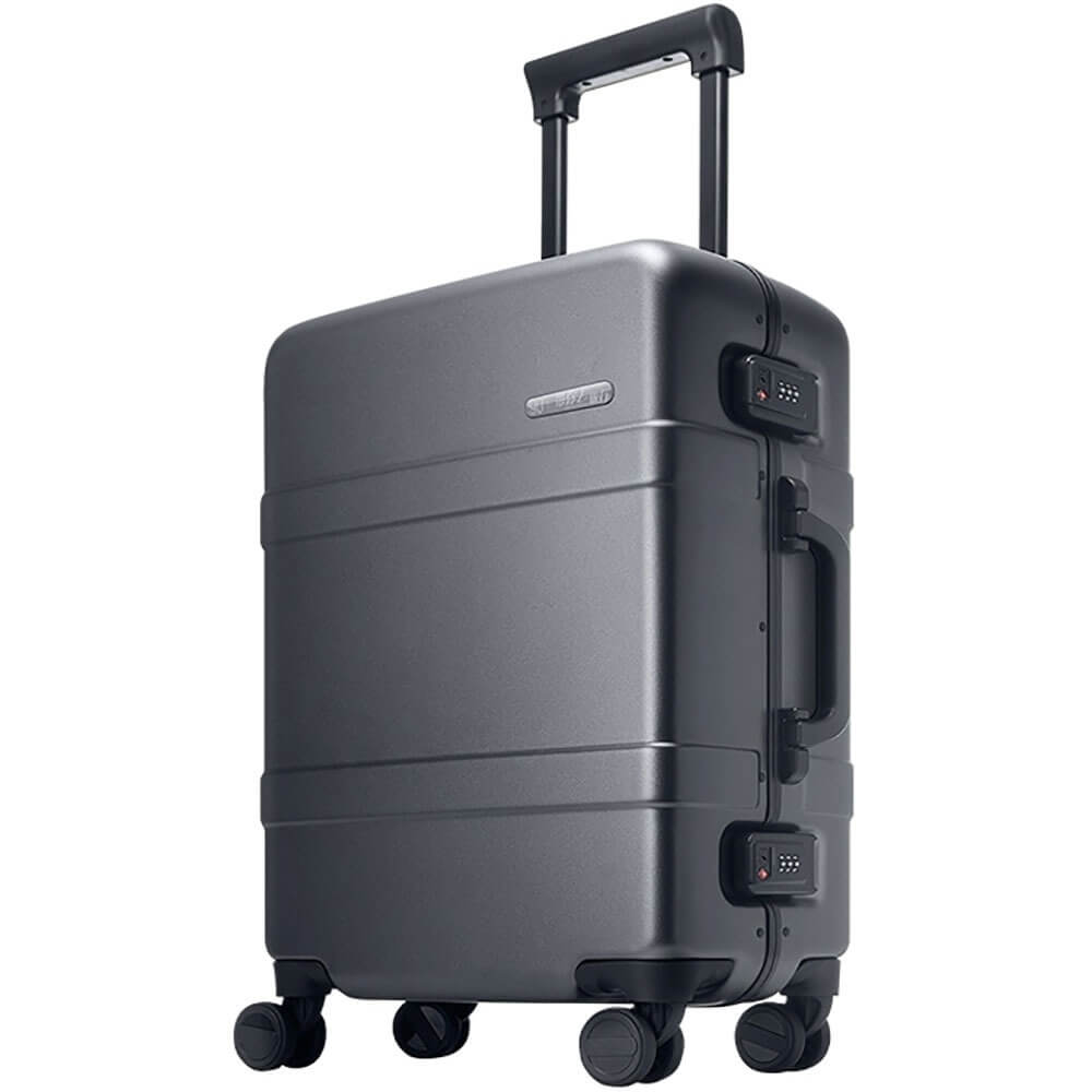Чемодан NINETYGO Classic aluminum frame box 20 серый