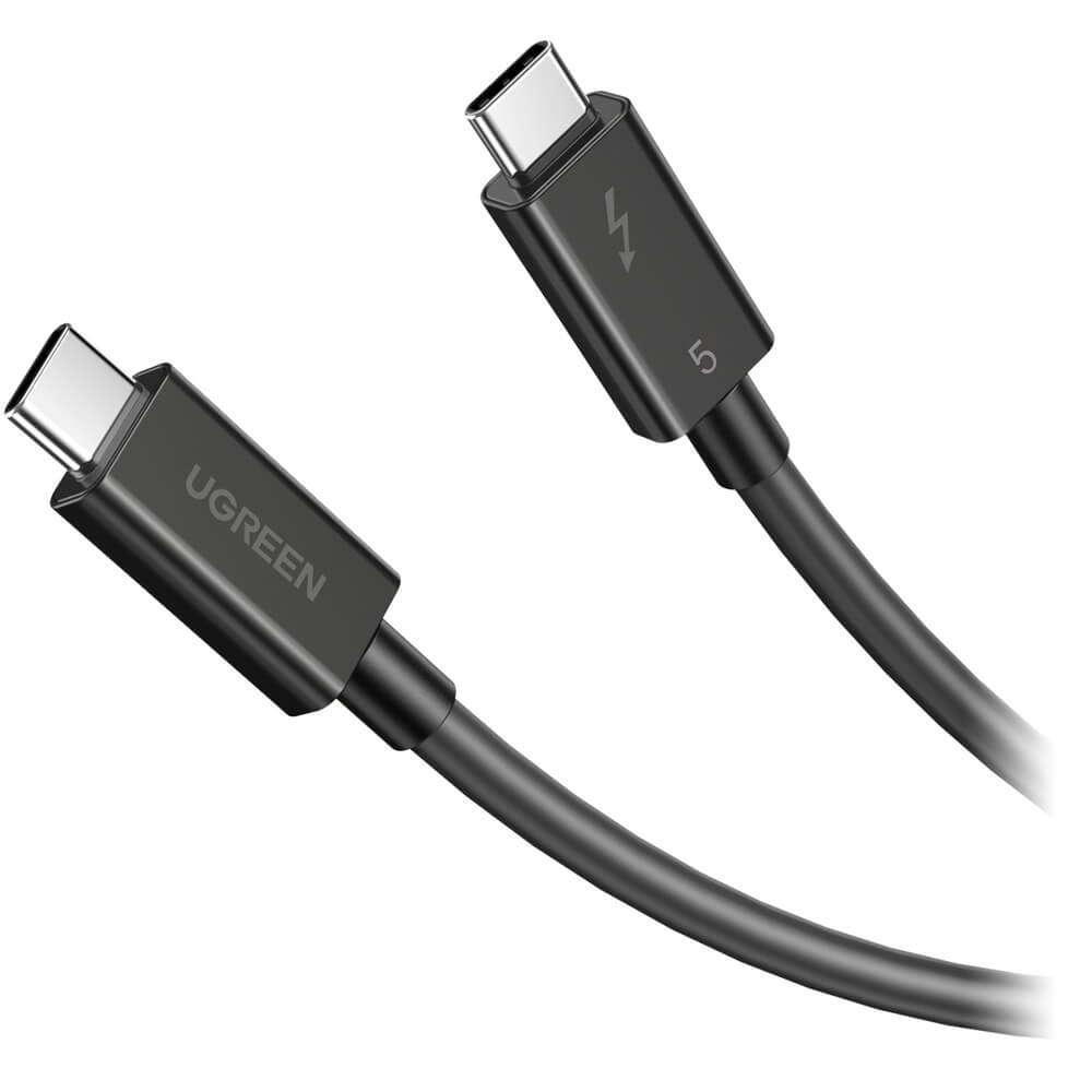 Кабель Ugreen L703 ThunderboltTM 5 Cable 5A Max 1 м чёрный (45996)