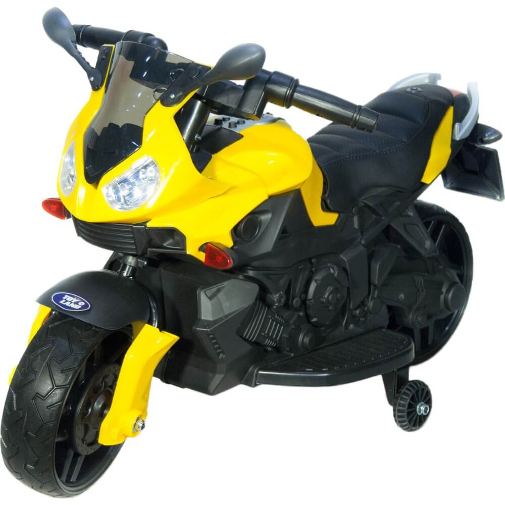 Детский мотоцикл Toyland Minimoto JC917 желтый