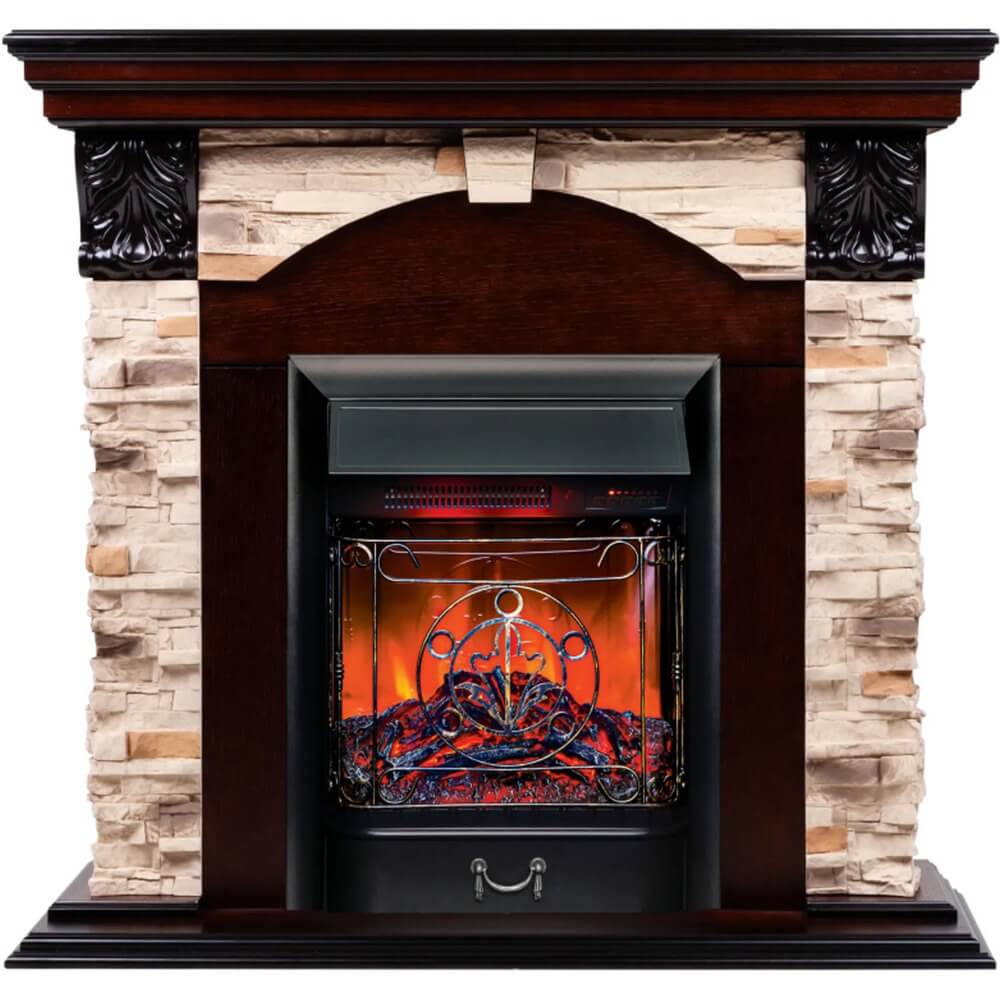 Камин RealFlame Dublin Rock STD/EUG AO + Majestic Lux BL