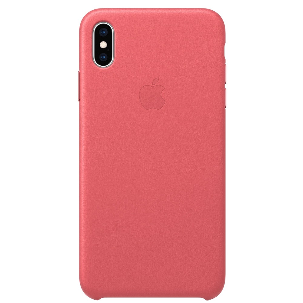Чехол для смартфона Apple iPhone XS Max Leather Case, розовый