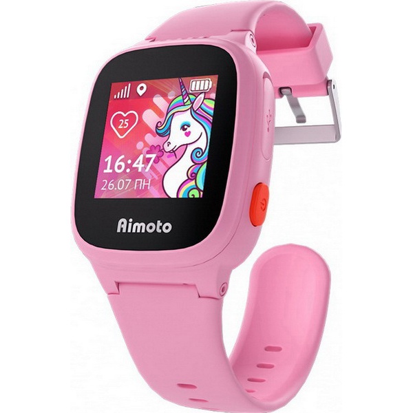 Детские умные часы Кнопка жизни Aimoto Единорог (8001101), цвет розовый Aimoto Единорог (8001101) - фото 1