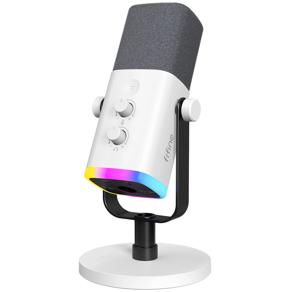 Микрофон для компьютера FIFINE AmpliGame AM8 белый