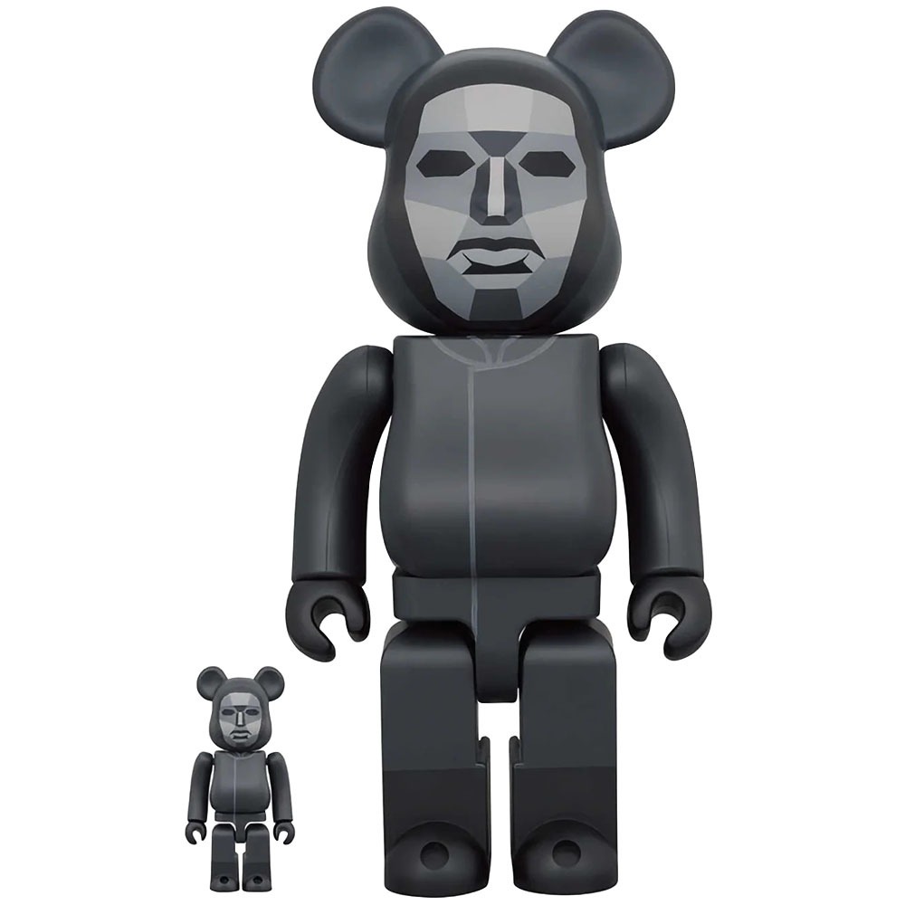 Фигура Bearbrick Medicom Toy Squid Game Frontman 400% and 100%