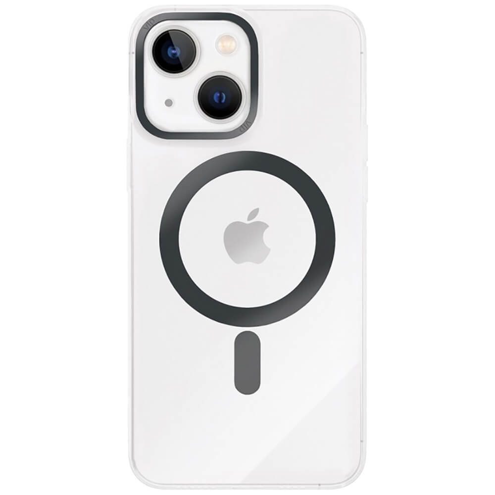 Чехол VLP Line Case with MagSafe для iPhone 14, чёрный