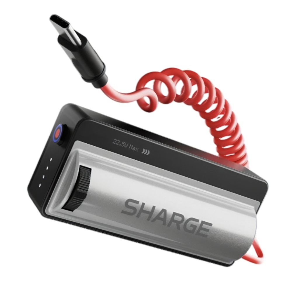 Внешний аккумулятор Sharge Grip 10000 мАч 30W черный