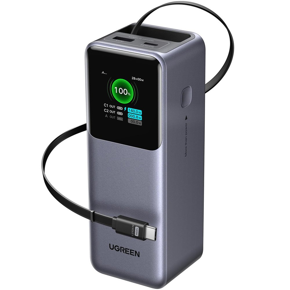 Внешний аккумулятор Ugreen PB726 20000 мАч (CCC) серый космос (95670B)