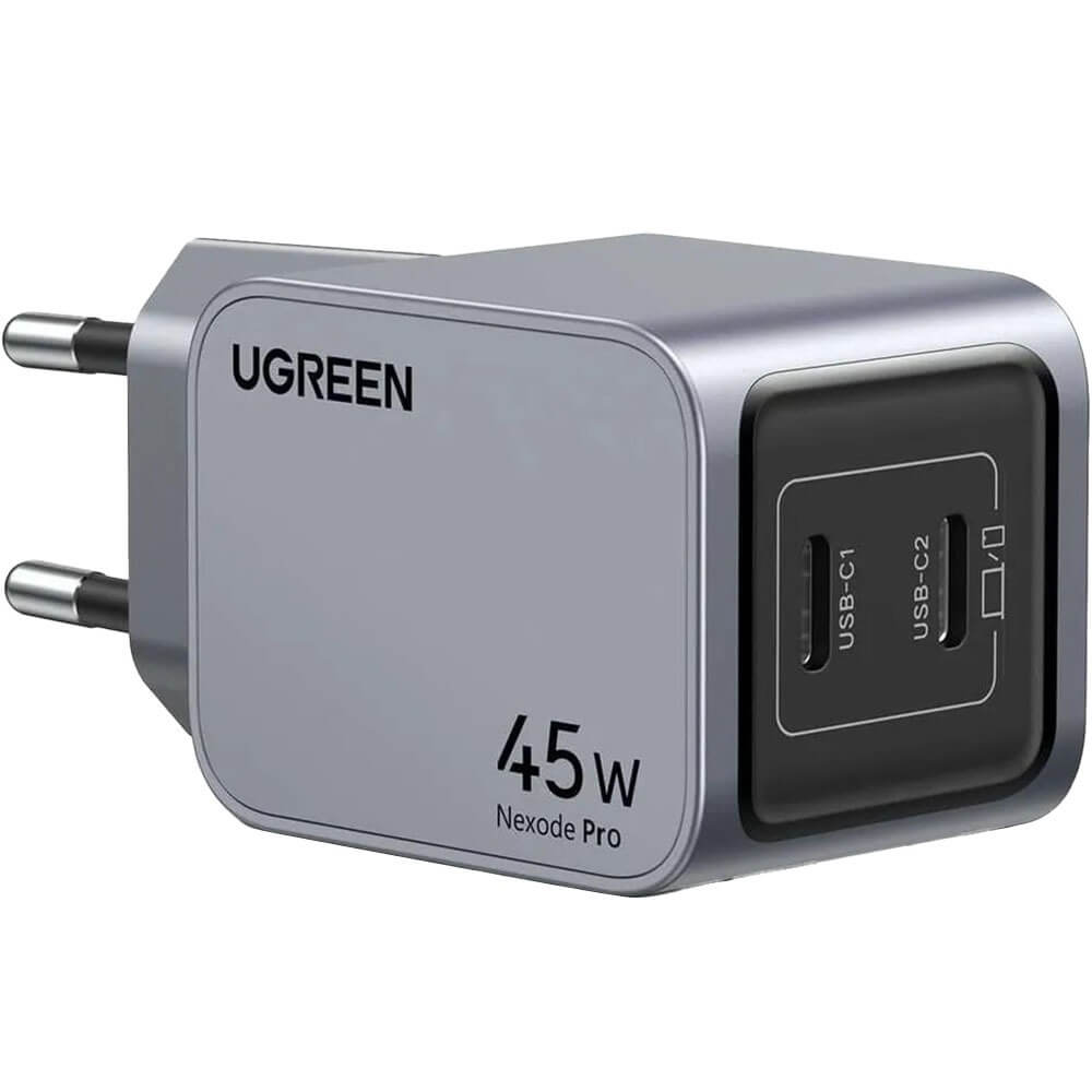 Зарядное устройство Ugreen X707 Nexode Pro PD GaN Tech Charger EU (USB-C/USB-C) серый