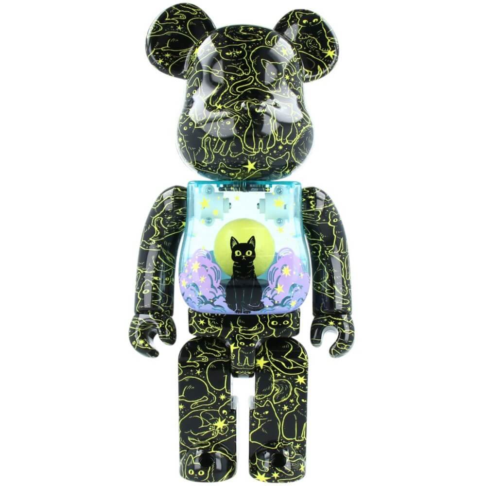 Фигура Bearbrick Medicom Toy Hikari Bambi Cat in the Night Sky 400%