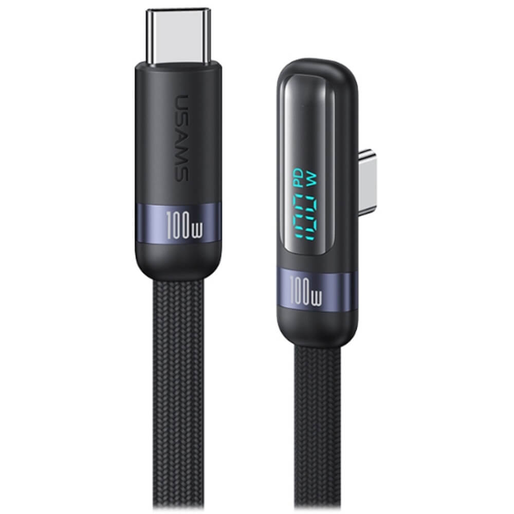 Кабель Usams US-SJ653 100W USB Type-C 1.2 м чёрный