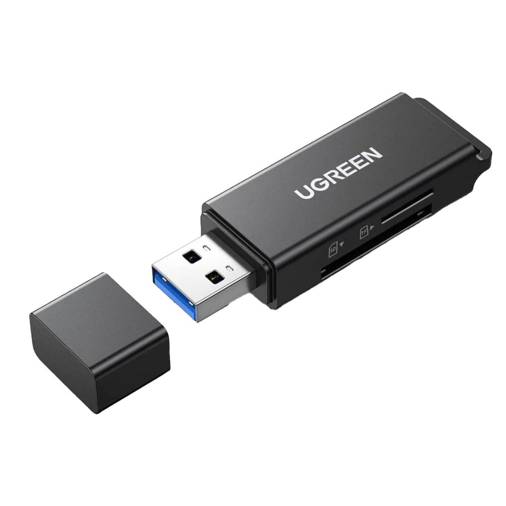 Картридер Ugreen CM104 USB 3.0 чёрный (40752)
