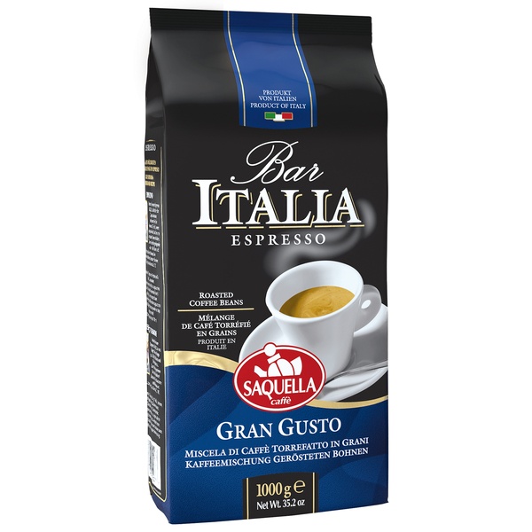 Кофе в зернах Saquella BAR ITALIA Gran Gusto
