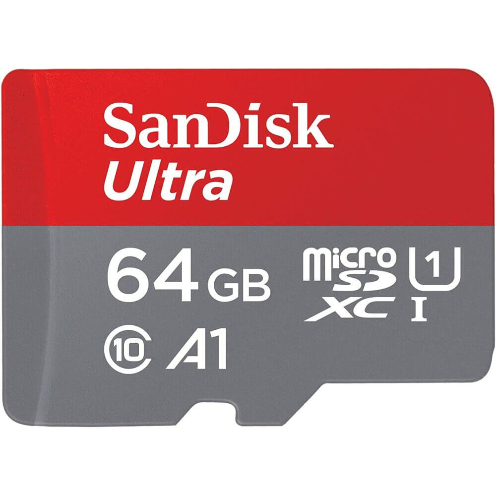 Карта памяти SanDisk MicroSDHC 64 ГБ (SDSQUAB-064G-GN6MN)