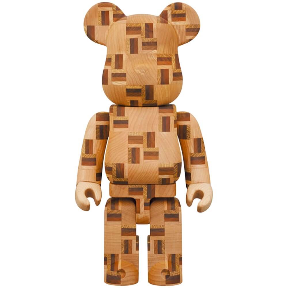 Фигура Bearbrick Medicom Toy Karimoku Yosegi Chess 400%