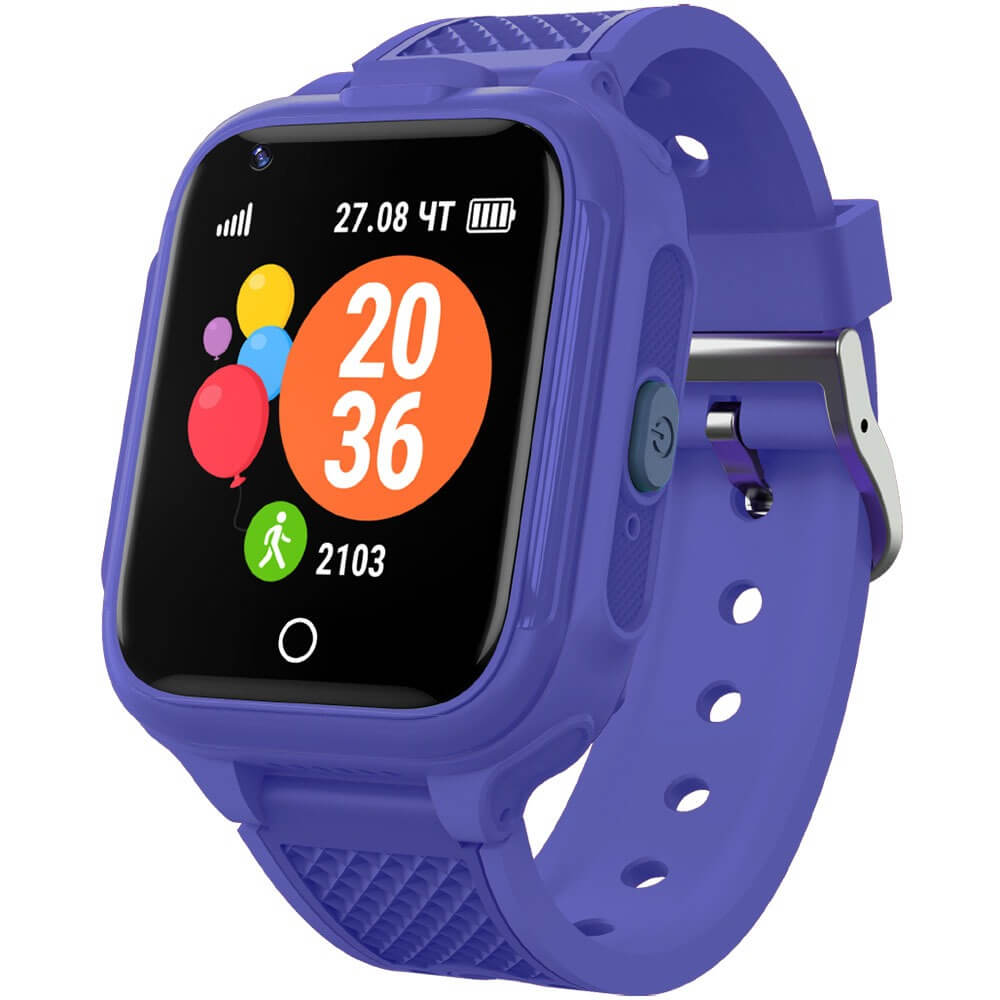Детские смарт-часы GEOZON 4G Plus Dark Blue от Технопарк