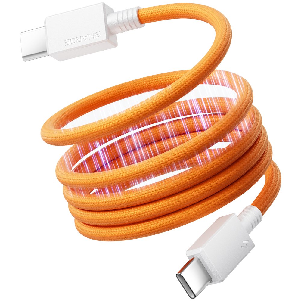 Кабель Sharge MagLoop USB Type-C 1 м оранжевый
