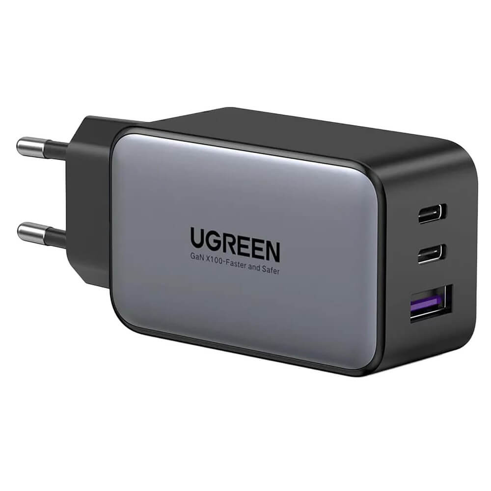 Зарядное устройство Ugreen 65 W GaN Tech Fast Charger (USB, USB Type-C), чёрный