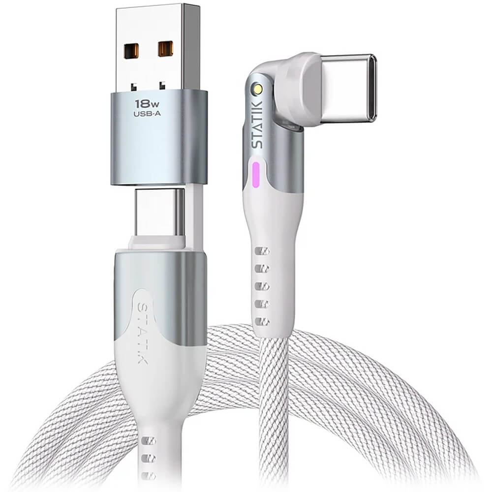 Кабель Statik PowerPivot Pro USB-C/USB-С 2 м белый (PUP-0455-6FT-CC-WHT)