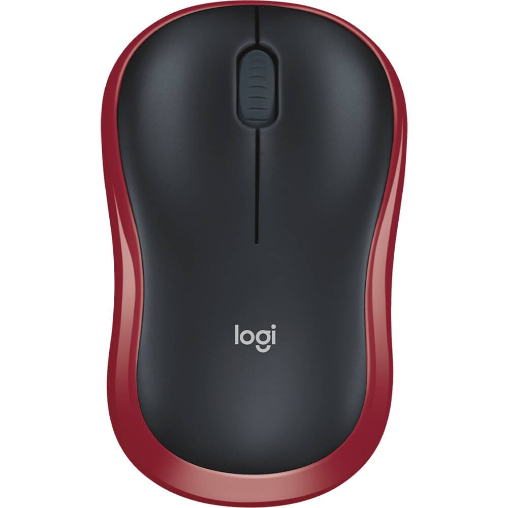 Компьютерная мышь Logitech M185 красный (910-002633)