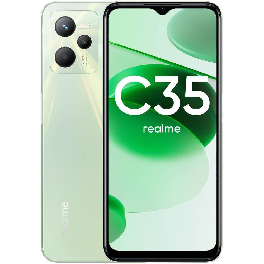 Смартфон Realme C35 4+64 ГБ светящийся зелёный