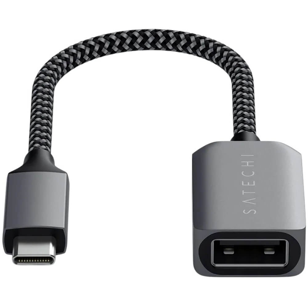 Переходник Satechi ST-UCATCM USB Type-C - USB 3.0 0.1 м, серый космос
