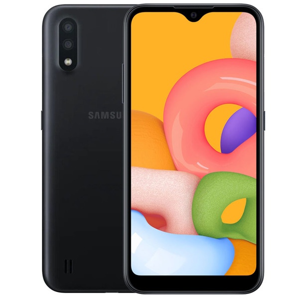 Смартфон Samsung Galaxy A01 черный - фото 1