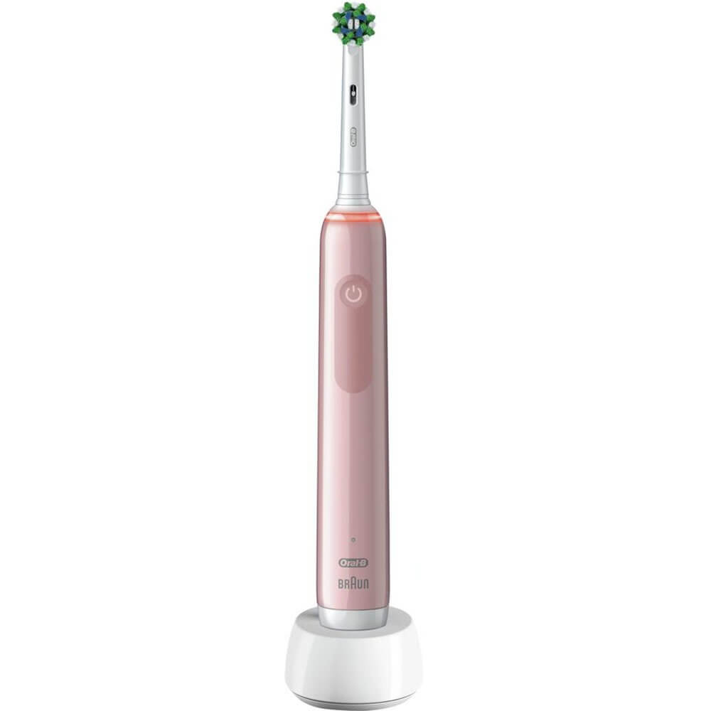 Электрическая зубная щетка Braun Oral-B Pro 3 (3500)/D505.513.3X, цвет розовый Oral-B Pro 3 (3500)/D505.513.3X - фото 1