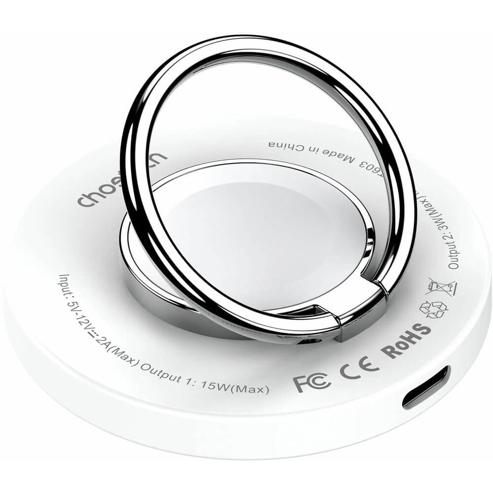 Беспроводное зарядное устройство Choetech Magnetic (T603-F-CCWH), цвет белый Magnetic (T603-F-CCWH) - фото 1