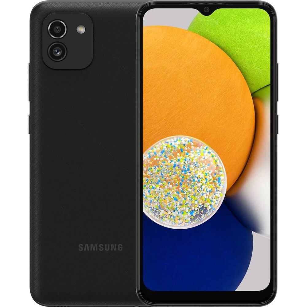 Смартфон Samsung Galaxy A03 32 ГБ чёрный