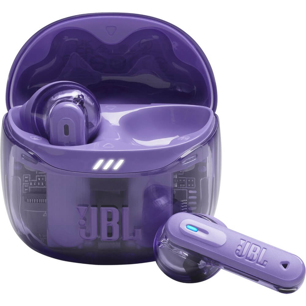 Наушники JBL Tune Flex 2 Ghost Edition фиолетовый