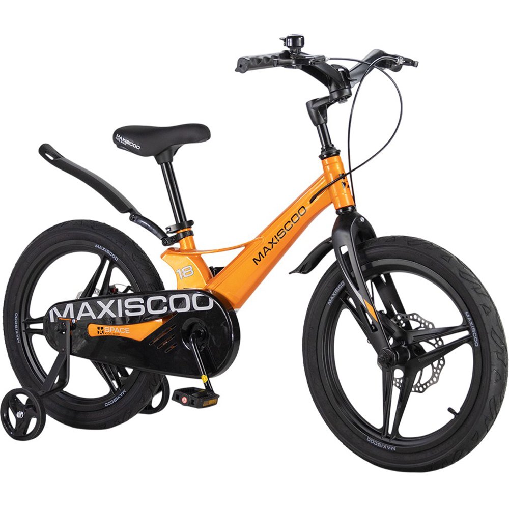 Детский велосипед Maxiscoo SPACE Deluxe 18 оранжевый (2026) (MSC-S1852D)