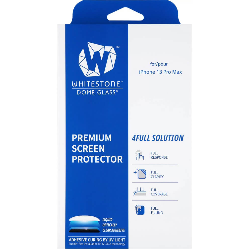 Защитное стекло Whitestone Dome Glass для iPhone 13 Pro Max (без лампы)