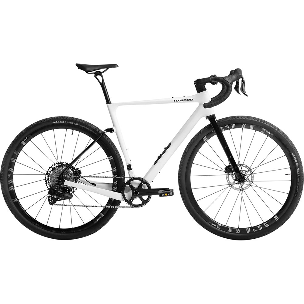 Велосипед MXSCOO Gravel 9BIKE Ultra 700C GL950 белый (2026) (MSC-G9U-2901-55)