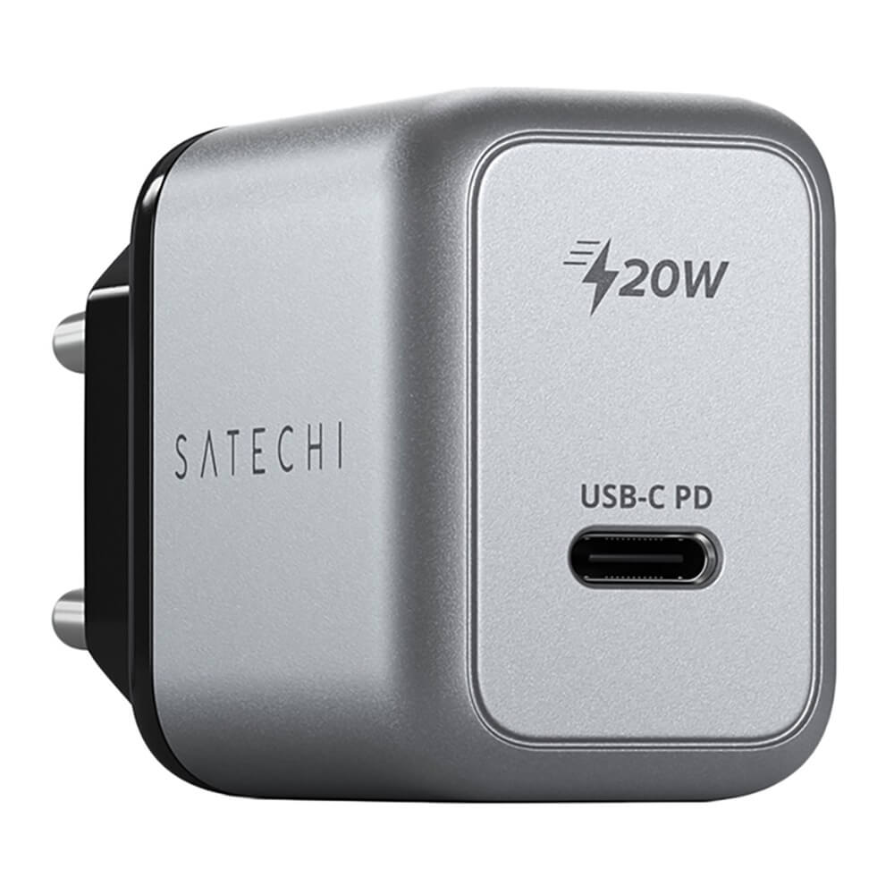 Зарядное устройство Satechi Wall Charger (USB-C PD), серый космос Wall Charger (USB-C PD), серый космос - фото 1