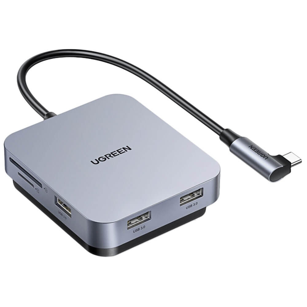 USB разветвитель Ugreen Hub для Apple iMac USB Type-C, серый (60377)