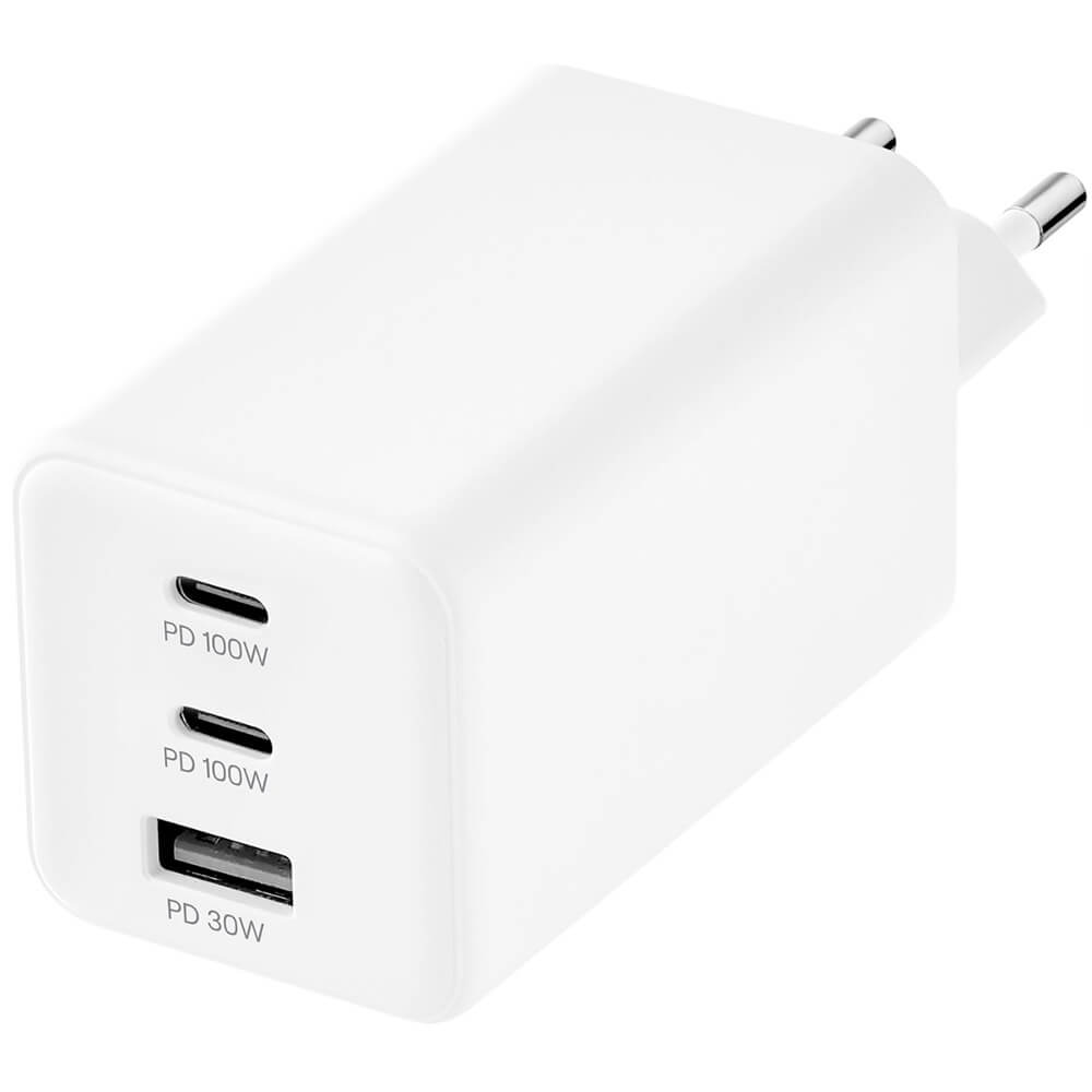 Зарядное устройство uBear Bridge GaN + Super Fast Charging белый (WC29WHPD100-ACC)