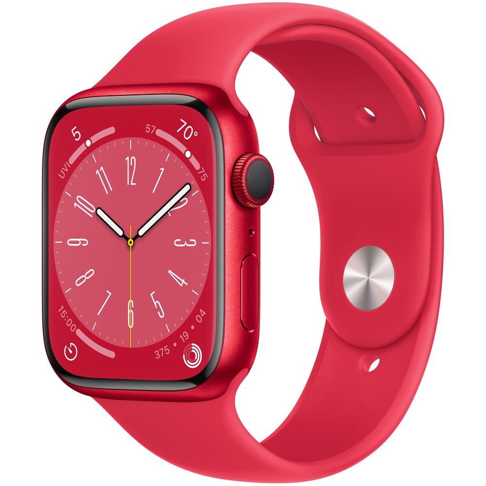 Смарт-часы Apple Watch Series 8 45 мм PRODUCT RED, M/L спортивный ремешок