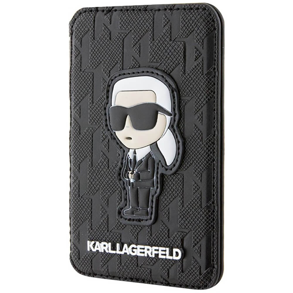 Картхолдер Karl Lagerfeld с MagSafe NFT Karl Ikonik чёрный (KLWMSPSAKHPKK)