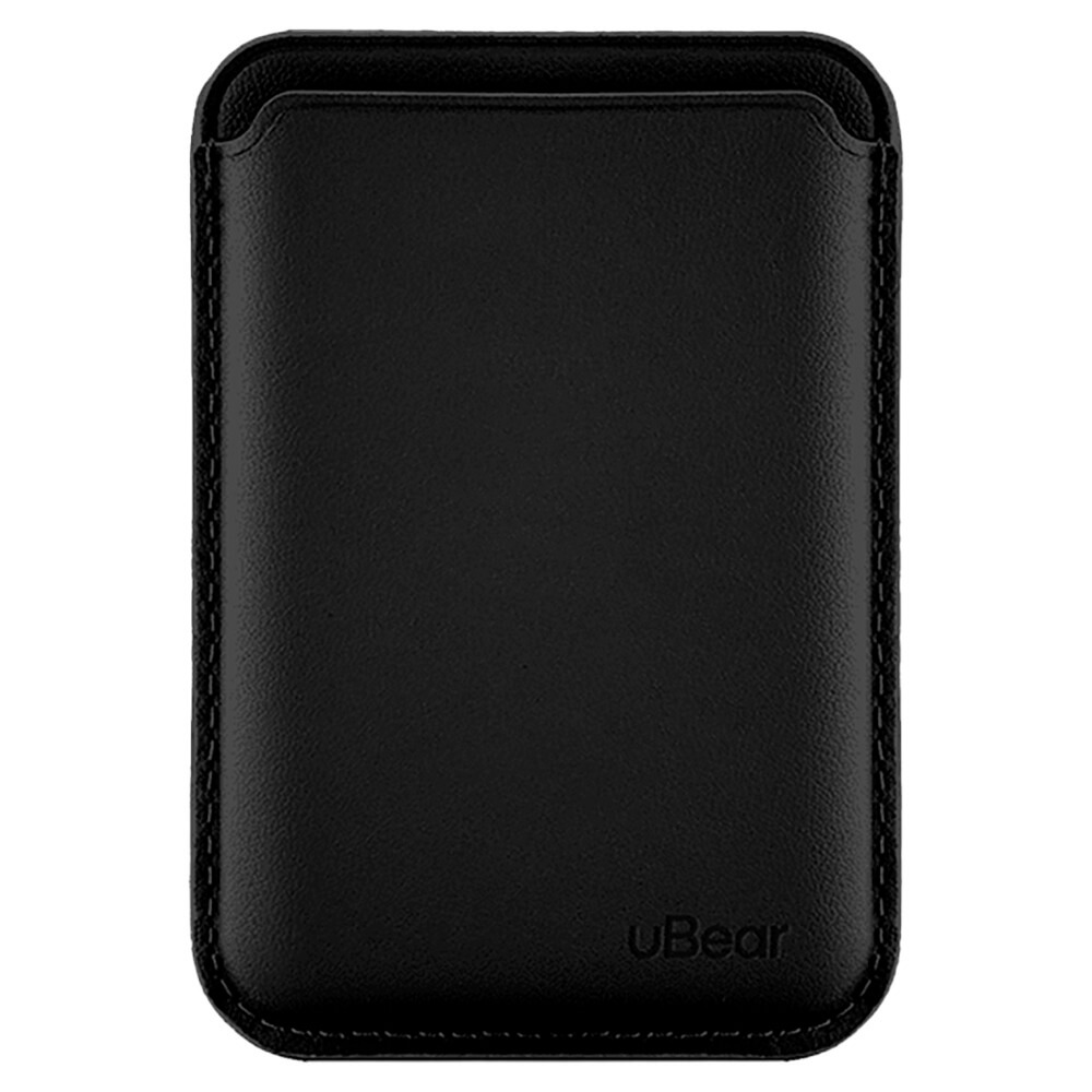 Картхолдер uBear Leather Shell Case для Apple iPhone с MagSafe, чёрный