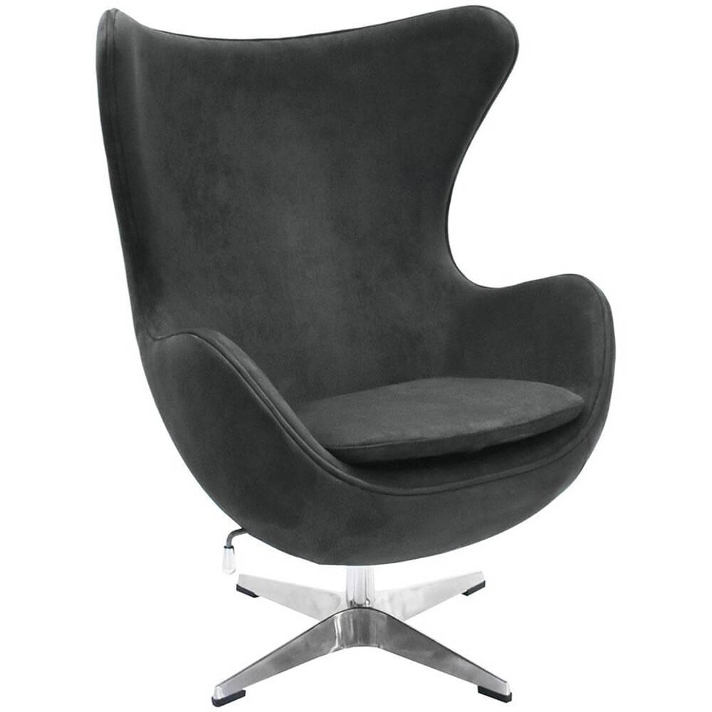 Кресло Bradex Home Egg Style Chair FR 0642, цвет графитовый