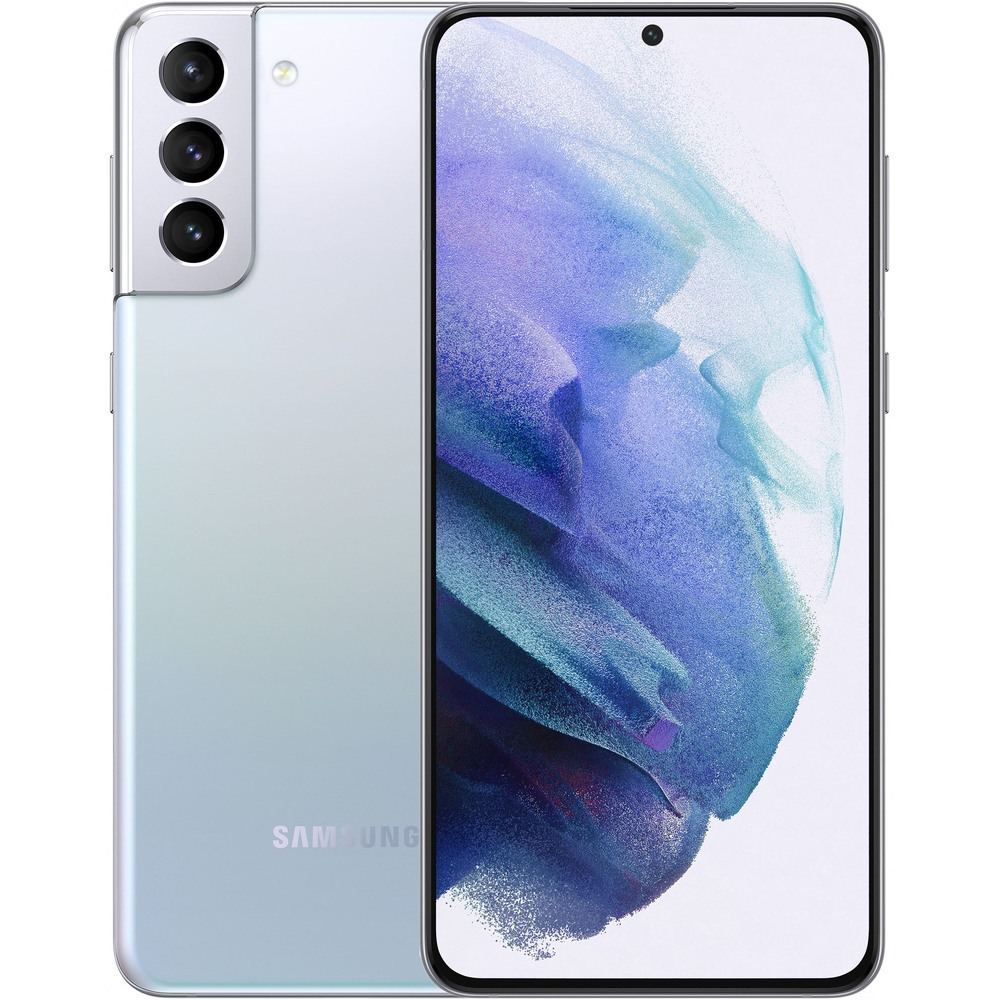 Смартфон Samsung Galaxy S21 256 ГБ серебряный фантом 9499000₽