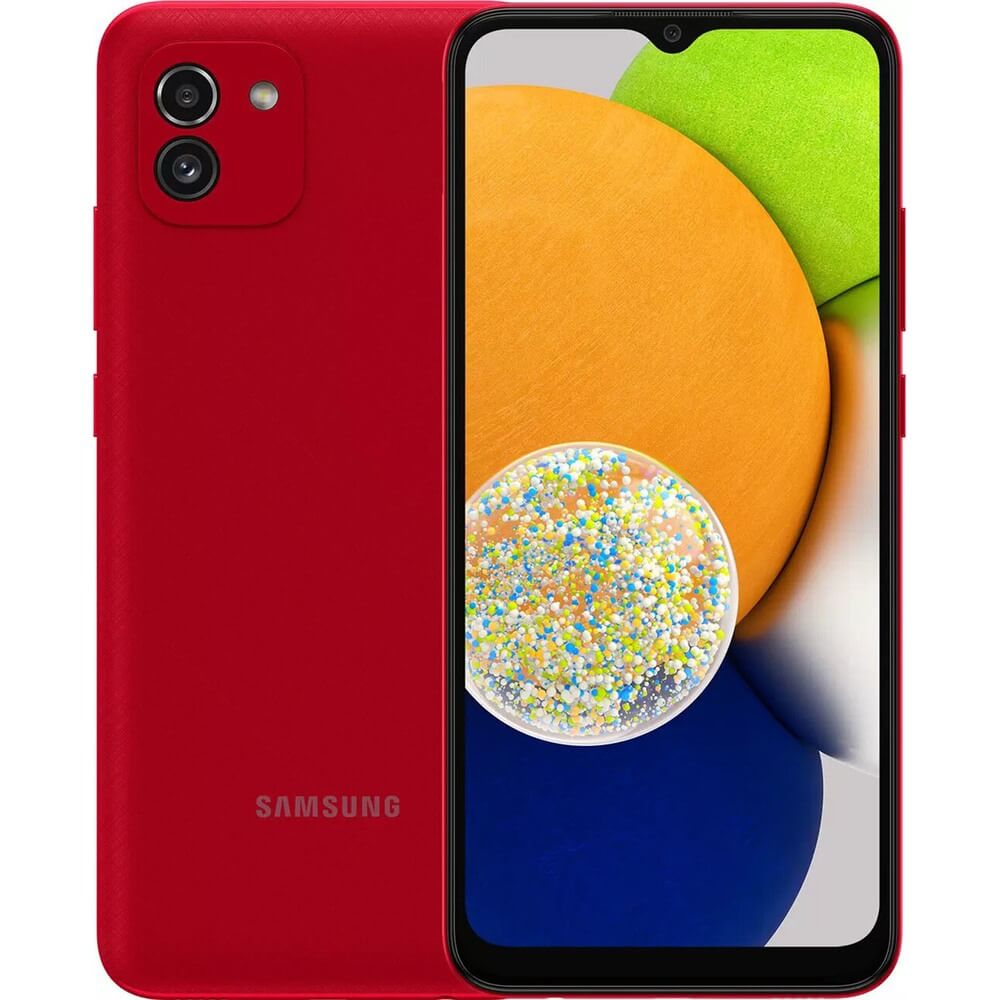 Смартфон Samsung Galaxy A03 32 ГБ красный
